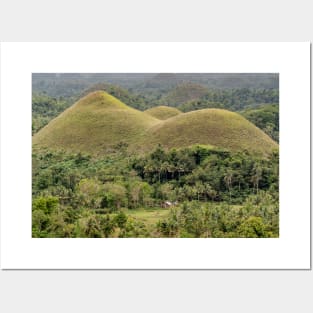 The Chocolate Hills, Carmen, Bohol, Philippines Posters and Art